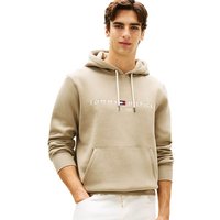 Tommy Hilfiger Mens Logo Embroidery Fleece Hoodie - Keystone - L