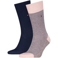 Tommy Hilfiger Mens 2-Pack Birdseye Socks - Pink - 6-8