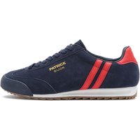 Patrick Mens Dijon Runner Trainers - Navy/Red - 11