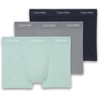Calvin Klein Mens Relaxed Dart 3-Pack Trunks - Shoreline/Grey/Navy - XL