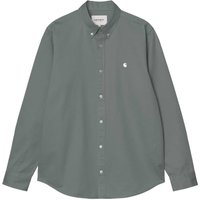 Carhartt WIP Mens L/S Madison Shirt - Velvet Green/White - L
