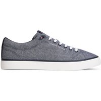 Tommy Hilfiger Mens Linen Chambray Jacquard Trainers - Desert Sky - 8