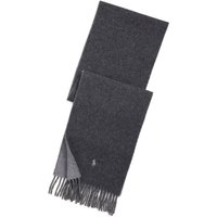 Polo Ralph Lauren Reversible Wool-Blend Scarf - Dark Charcoal Heather - One