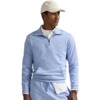 Polo Ralph Lauren Mens Loopback Fleece Quarter-Zip Sweatshirt - Chambray Blue - XL