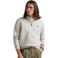Polo Ralph Lauren Mens Double-Knit Quarter-Zip Pullover - Sport Heather - XL