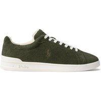 Polo Ralph Lauren Mens Heritage Court II Suede Trainers - Estate Olive - 11