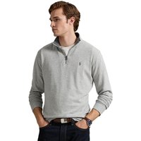 Polo Ralph Lauren Mens Luxury Jersey Quarter-Zip Pullover - Andover Heather - 2XL