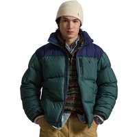 Polo Ralph Lauren Mens The Gorham Retro Puffer Jacket - Newport Navy/Charter Green - M