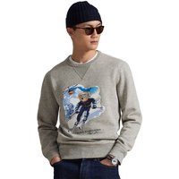 Polo Ralph Lauren Mens Polo Bear Fleece Sweatshirt - Loft Heather/Active Bear - M