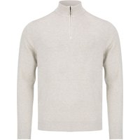 Benetti Mens Julius 1/4 Zip Sweater - Stone - L