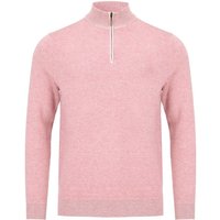 Benetti Mens Julius 1/4 Zip Sweater - Rose - L