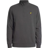 Lyle and Scott Mens Cotton Loopback 1/4 Zip Sweatshirt - Gunmetal - XL