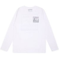 Bleubird Mens Campout Long Sleeve T-Shirt - White - S