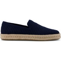 Toms Mens Santiago Loafers - Navy Blue Mesh - 7
