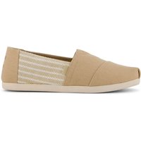 Toms Mens Alpargata Loafers - Beige White Nautical Stripe - 7