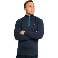 Tommy Bowe XV Kings Clothing Mens Falcons 1/4 Zip Sweater - Classic Navy/Dark Blue - 3XL