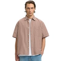 Selected Homme Mens Stuart Seersucker Shirt - Cherry Mahogany - XL