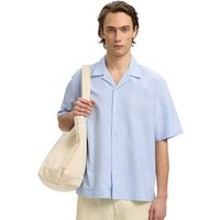 Selected Homme Mens Oxford Resort Shirt - Skyway - L