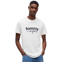 Tommy Jeans Mens Slim Graphic T-Shirt - Ancient White - S