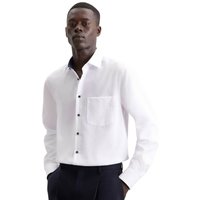 Seidensticker Mens Regular Business Shirt - White/Navy - 38