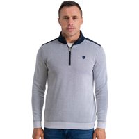 Tommy Bowe XV Kings Clothing Mens Brisbane Contrast 1/4 Zip Sweater - Ocean Drift - L