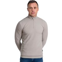 Tommy Bowe XV Kings Clothing Mens Byron Bay Twill 1/4 Zip Sweater - Overcast - L