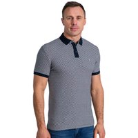 Tommy Bowe XV Kings Clothing Mens Wallamba Structured Polo Shirt - Admiral Mosaic - M