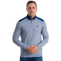 Tommy Bowe XV Kings Clothing Mens Tuncurry 1/4 Zip Sweater - Pixel Blue - L