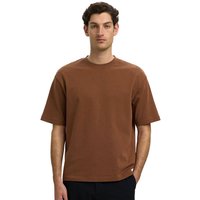 Selected Homme Mens Oscar Loose Fit T-Shirt - Toffee - M
