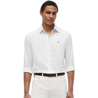 Tommy Hilfiger Mens Flex Poplin Mini Print Shirt - White - L