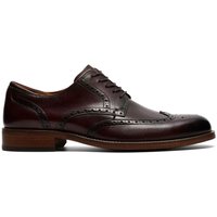Clarks Mens Craft Remi Tip Shoes - Brown Leather - 7
