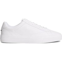 Tommy Hilfiger Mens Premium Leather Cupsole Trainers - White - 11