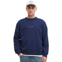 Jack And Jones Mens Norrebro Script Sweatshirt - Ocean Cavern - M