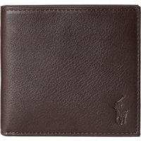 Polo Ralph Lauren Pebbled Leather Billfold Wallet - Brown - One