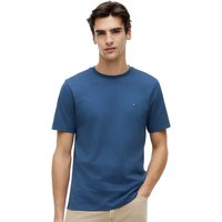 Tommy Hilfiger Mens Flag Embroidery T-Shirt - Aegean Sea - L