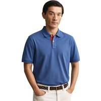 GANT Mens Contrast Pique Polo Shirt - Vintage Blue - 4XL