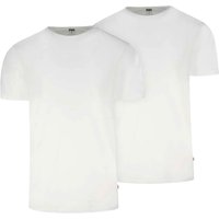 Levi's Mens Solid Crew 2-Pack T-Shirts - White - L