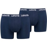 Levi's Mens Repeat Logo 2-Pack Trunks - Navy - L