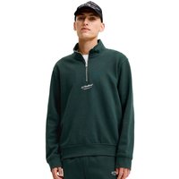 Jack And Jones Mens Soho Printed Half Zip Sweatshirt - Scarab - L