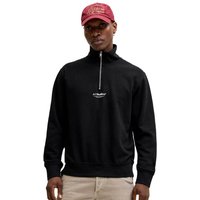 Jack And Jones Mens Soho Printed Half Zip Sweatshirt - Black - S