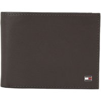 Tommy Hilfiger Leather Flap Wallet - Brown - One