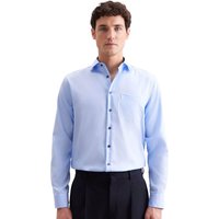 Seidensticker Mens Regular Business Formal Shirt - Blue/Navy - 44