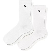 Carhartt WIP Mens Madison 2-Pack Socks - White - One