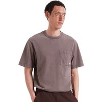 Farah Mens Stacy Pocket T-Shirt - Dark Brown - XS