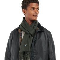 Barbour Plain Lambswool Scarf - Forest Green - One