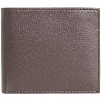 Barbour Mens Amble Leather Billfold Wallet - Dark Brown - One