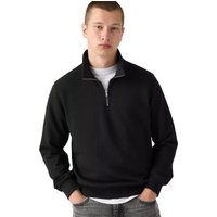 Levi's Mens Original Housemark Quarter-Zip Pullover - Mineral Black - S