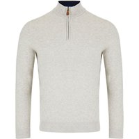 Benetti Mens Quinn 1/4 Zip Sweater - Stone - L