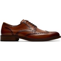 Clarks Mens Craft Remi Tip Shoes - Tan Leather - 7