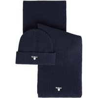 Barbour Cascade Beanie & Scarf Gift Set - Navy - One